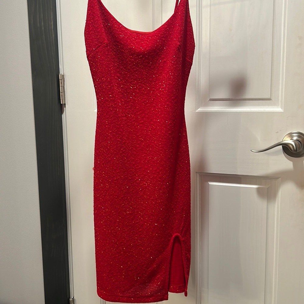 Red, Sparkly Homecoming Dress